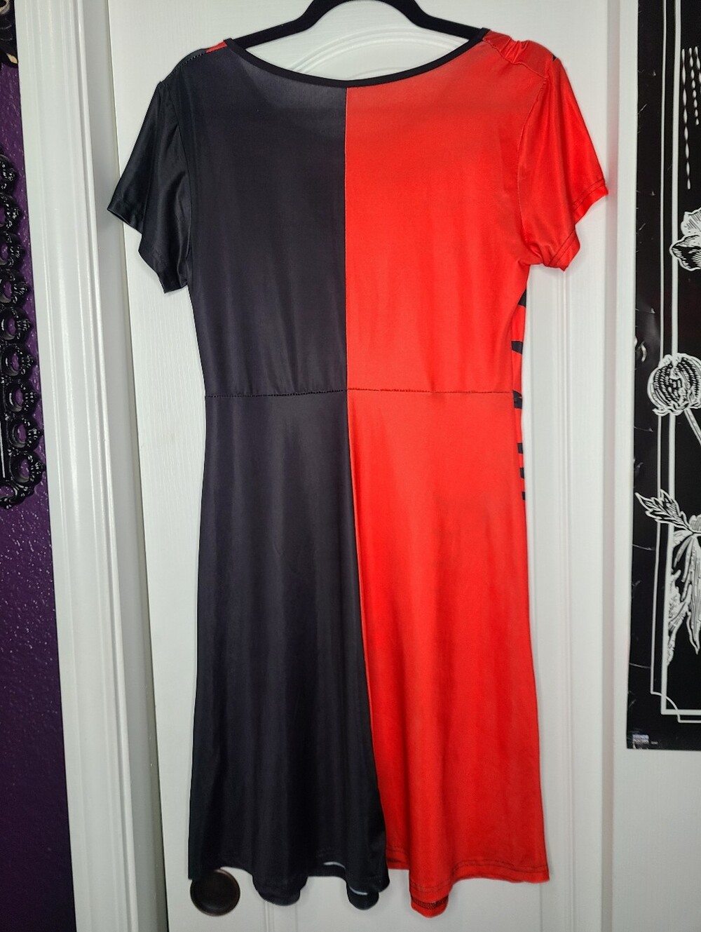Split Skeleton Skater Dress - Picture 5 of 6